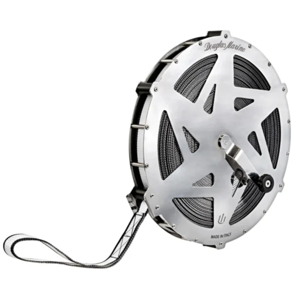DOUGLAS MARINE Evo Reel labai tvirtas diržas ritėje, pagamintas iš nerūdijančio plieno
