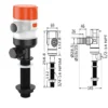 Europump naujos kartos aeratorinis siurblys liwell baitwell rezervuarams