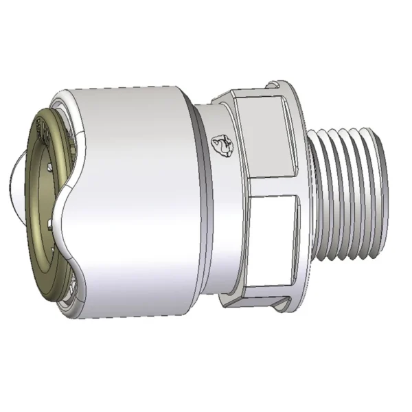 WHALE BSP 1/2" vyriškas adapteris su sriegiu