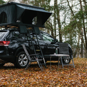 Aliuminio korpuso uždaro tipo automobilio stogo palapinė TIME4ADV (kubo formos)