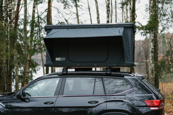 Aliuminio korpuso uždaro tipo automobilio stogo palapinė TIME4ADV (kubo formos)