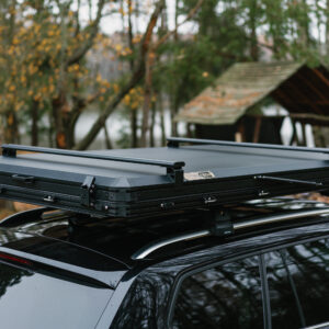 Aliuminio korpuso uždaro tipo automobilio stogo palapinė TIME4ADV (trikampė)