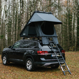 Aliuminio korpuso uždaro tipo automobilio stogo palapinė TIME4ADV (trikampė)