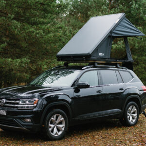 Aliuminio korpuso uždaro tipo automobilio stogo palapinė TIME4ADV (trikampė)