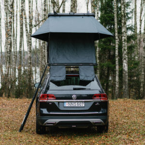 Aliuminio korpuso uždaro tipo automobilio stogo palapinė TIME4ADV (trikampė)