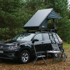 Aliuminio korpuso uždaro tipo automobilio stogo palapinė TIME4ADV (trikampė)