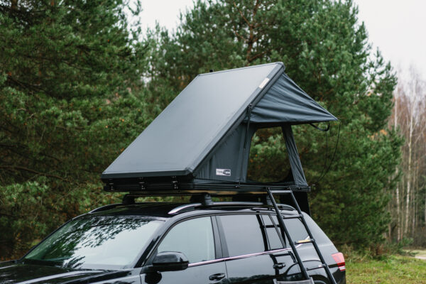 Aliuminio korpuso uždaro tipo automobilio stogo palapinė TIME4ADV (trikampė)