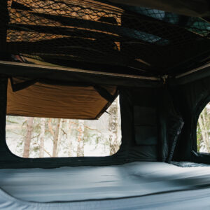 Plastikinio ABS korpuso uždaro tipo automobilio stogo palapinė TIME4ADV ABS (kubo formos)