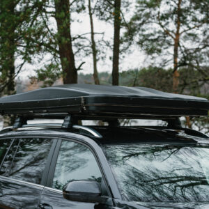 Plastikinio ABS korpuso uždaro tipo automobilio stogo palapinė TIME4ADV ABS (kubo formos)