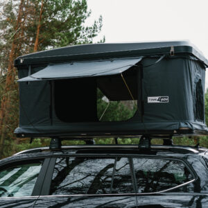 Plastikinio ABS korpuso uždaro tipo automobilio stogo palapinė TIME4ADV ABS (kubo formos)