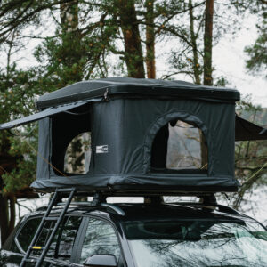 Plastikinio ABS korpuso uždaro tipo automobilio stogo palapinė TIME4ADV ABS (kubo formos)