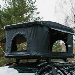 Plastikinio ABS korpuso uždaro tipo automobilio stogo palapinė TIME4ADV ABS (kubo formos)